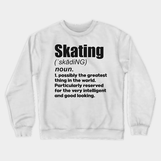 Skating coach girl player gift. Perfect present for mother dad friend him or her Crewneck Sweatshirt by SerenityByAlex